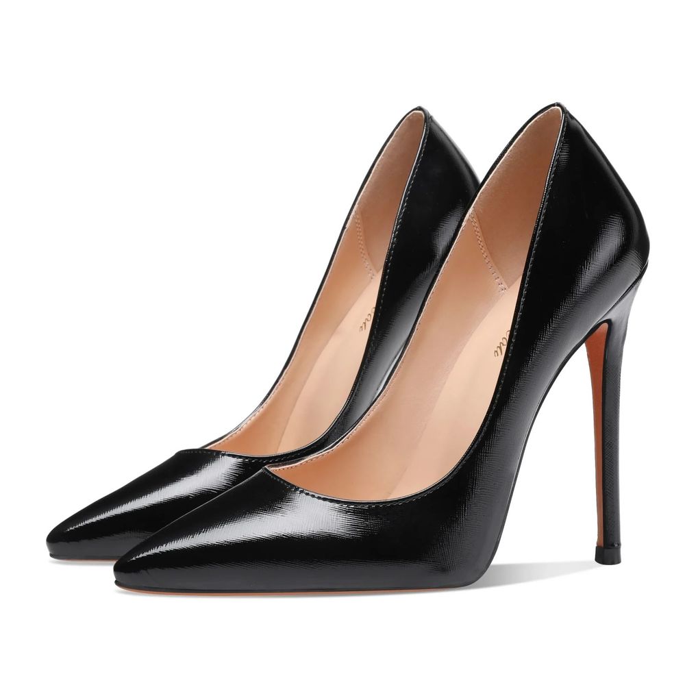 Petit Cadeau Leona Hand Made Vegan Leather Pump Black SZ US 7M : NIB